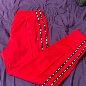 Pink Sweatpants in Red